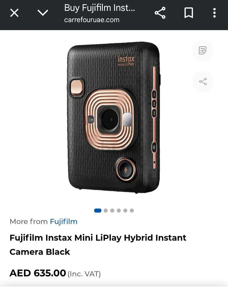 Brand New. Capture Memories Instantly with Instax Mini LiPlay Hybrid Instant Camera - Elegant Black!63265098795009111