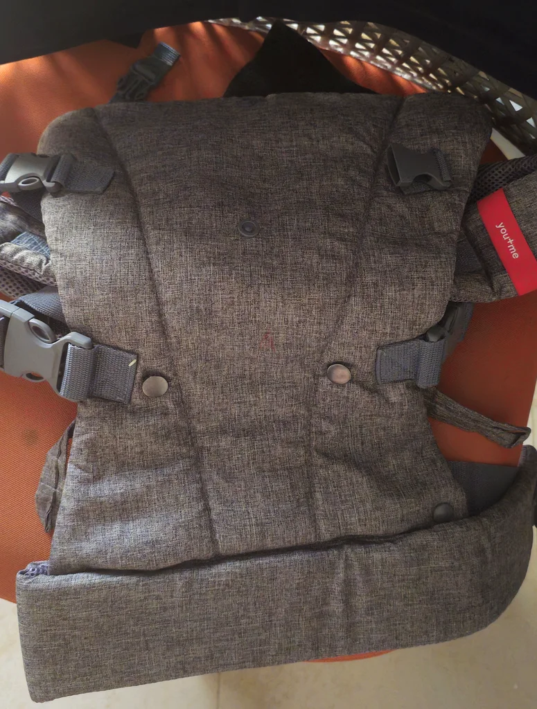 You+Me 4-in-1 Convertible Baby Carrier with 3D Cool Air Mesh - Heather Grey - Wear with a Newborn as63204857494659112