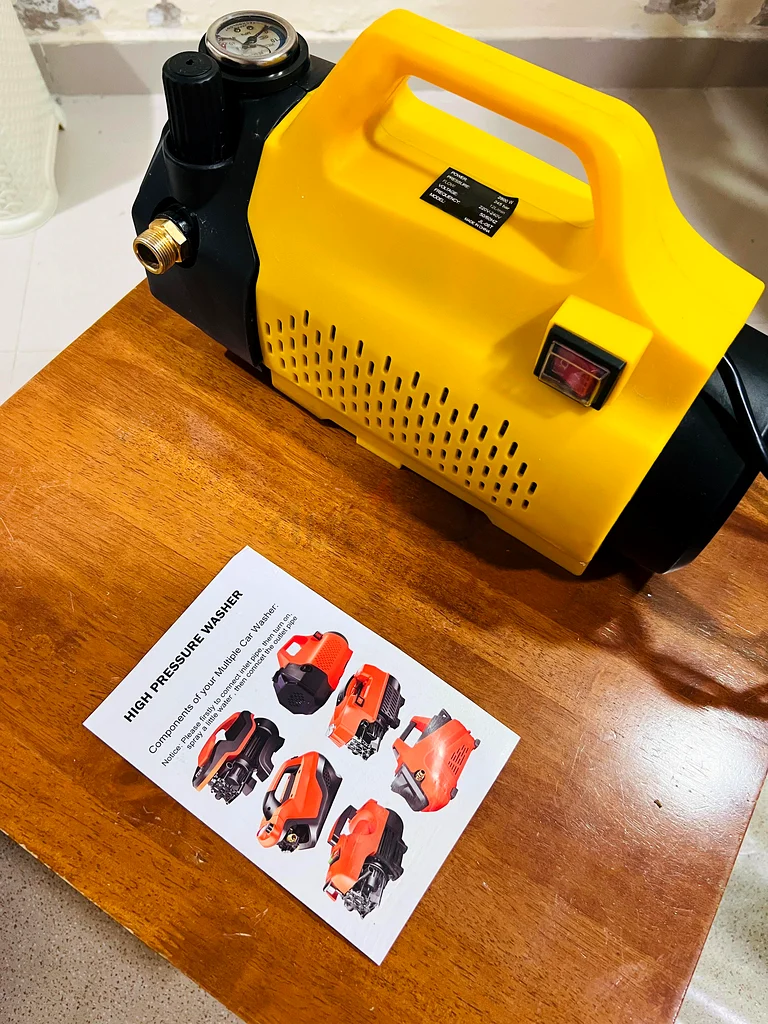 Car High Pressure Washer, 2800 Watts, 245 Bars, 12L/Min Flow Rate, 10 Meters Wired Hose63251899402114114