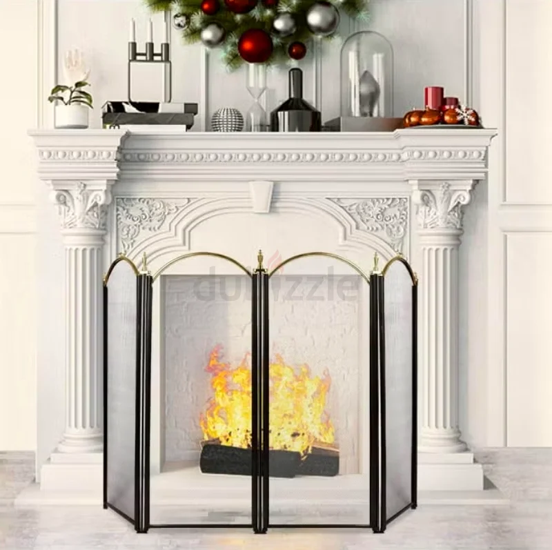 Elegant Modern Gold Fireplace Screen - Cozy  Stylish. Amagabeli  Home. Brandnew. Unused.63221860595842112