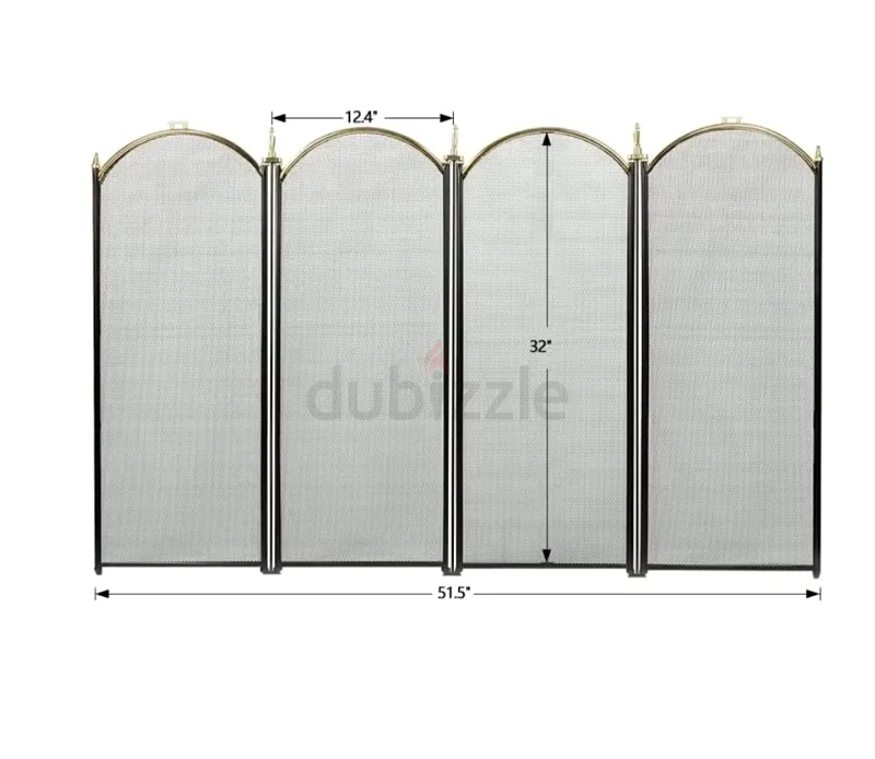 Elegant Modern Gold Fireplace Screen - Cozy  Stylish. Amagabeli  Home. Brandnew. Unused.63221860595842111