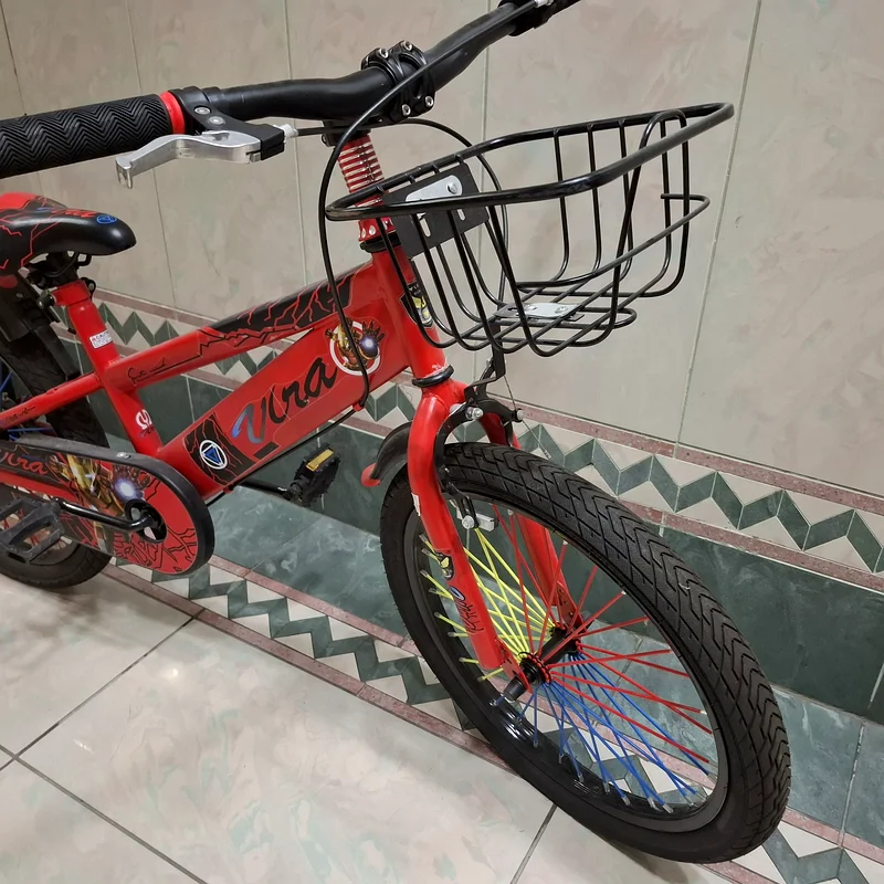 Vibrant Red Kids Bicycle with Basket62931672342274112