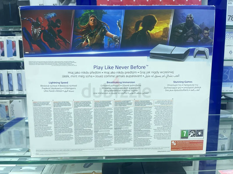 جهاز PlayStation 5 Slim (نسخة دولية) مع قرص وأداة تحكم63263494708865111