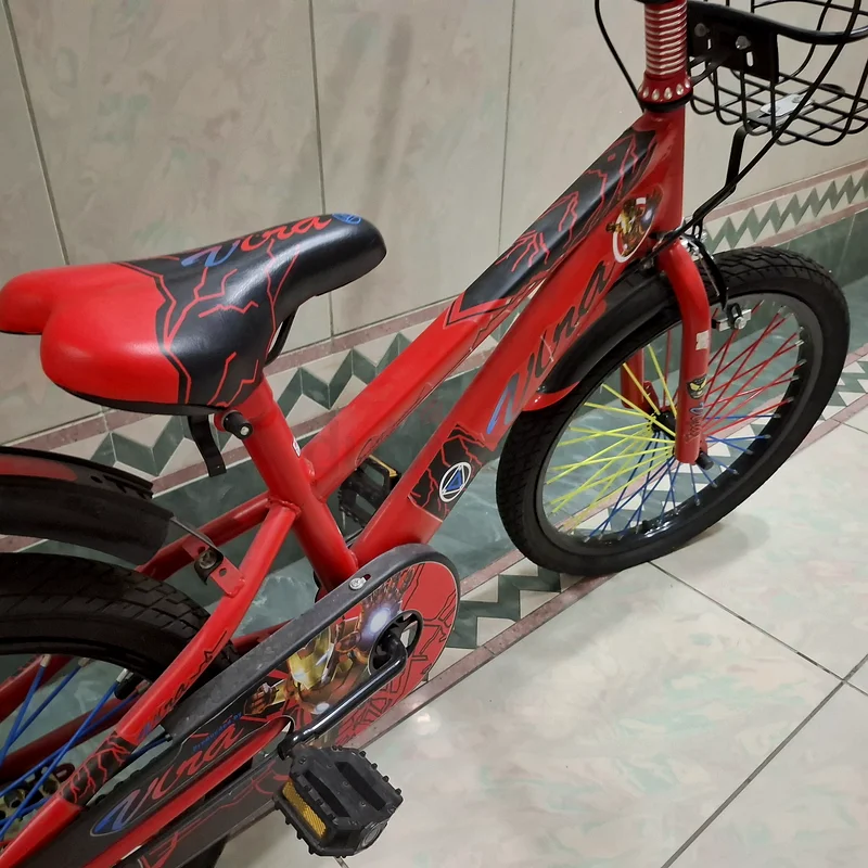 Vibrant Red Kids Bicycle with Basket62931672342274113