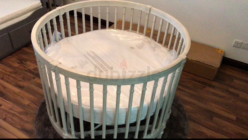 Charming Circular Crib with mattress for Your Little One original price 2200$63265599207299111
