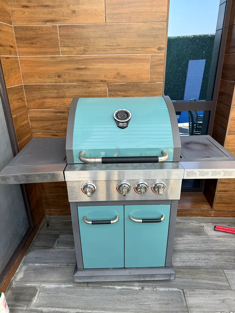 Stylish Outdoor Jamie Oliver Kitchen Grill with Storage63265100356482113