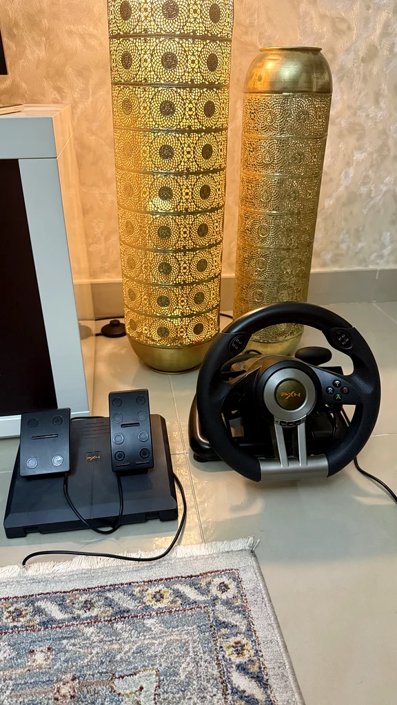 عجلة قيادة الألعاب PXN V3II مع دواسة البنزين والفرامل + ناقل الحركة63229303245313117