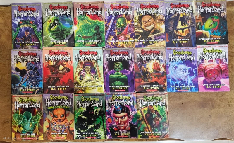 مجموعة Goosebumps Horrorland الكاملة (1-19) معروضة للبيع629326980428811119