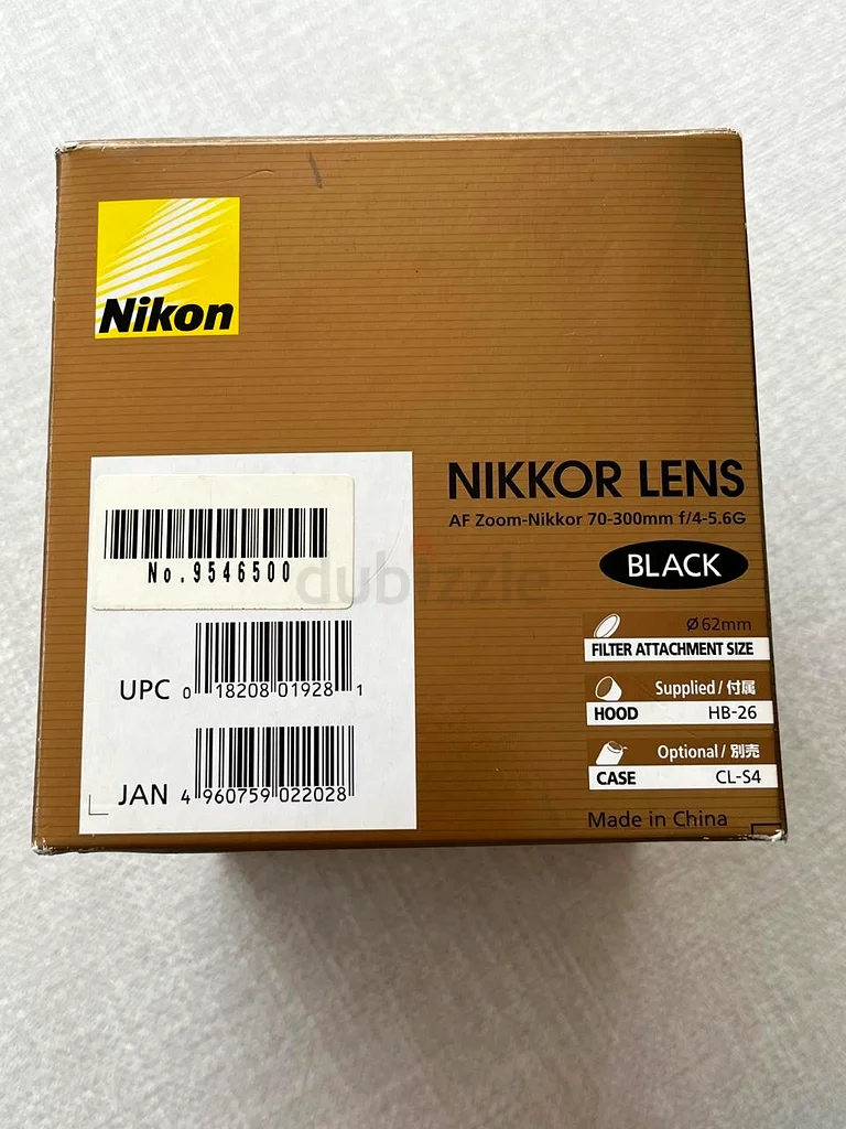 عدسة نيكون 70-300 مم f/4-5.6G - جديدة62931671925891111