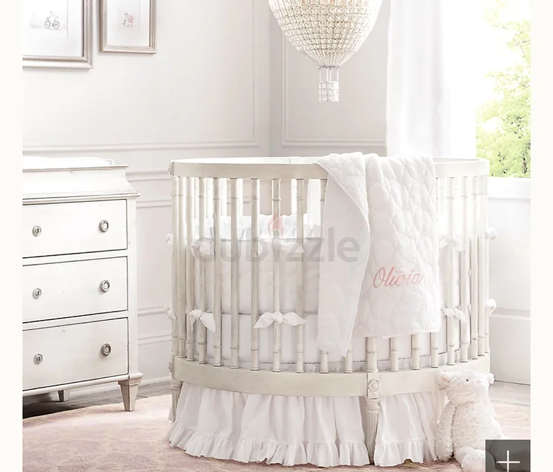 Charming Circular Crib with mattress for Your Little One original price 2200$63265599207299114