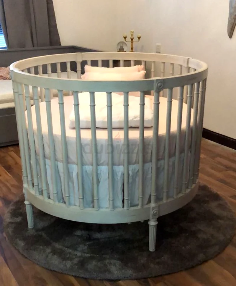 Charming Circular Crib with mattress for Your Little One original price 2200$63265599207299112