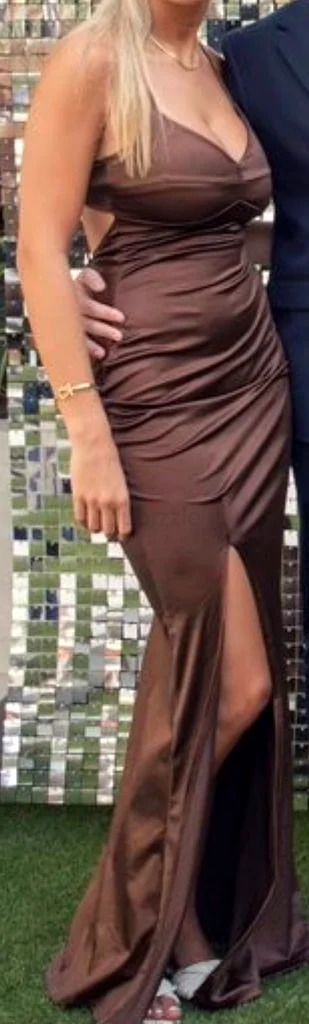 Prom / evening dress chocolate brown63239081542401111