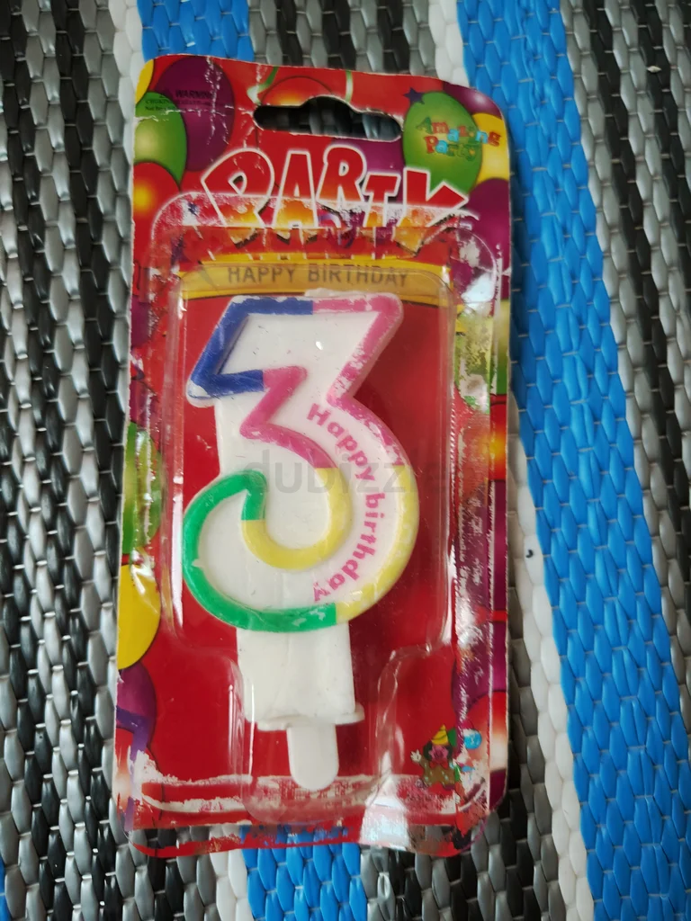 Free number 3 brand new candle632650933991701129