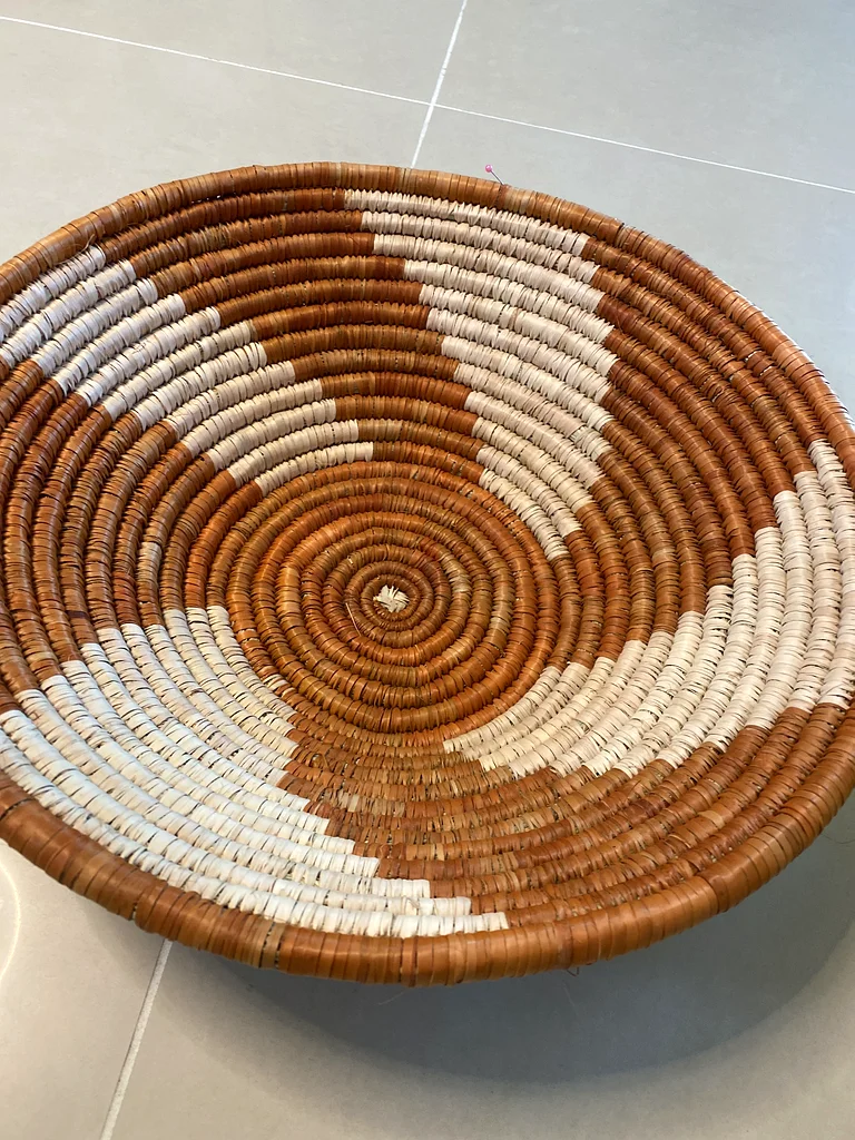 Handcrafted Decorative Woven Basket - Unique Home Accent big size629306431316491112