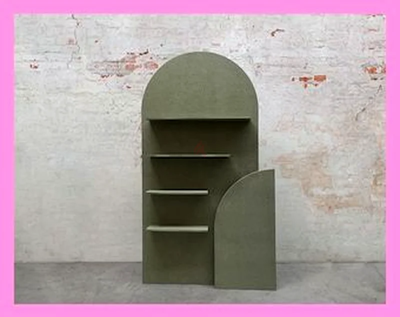 Custom Arch Backdrop Wall with Removable Shelves63442909680385111