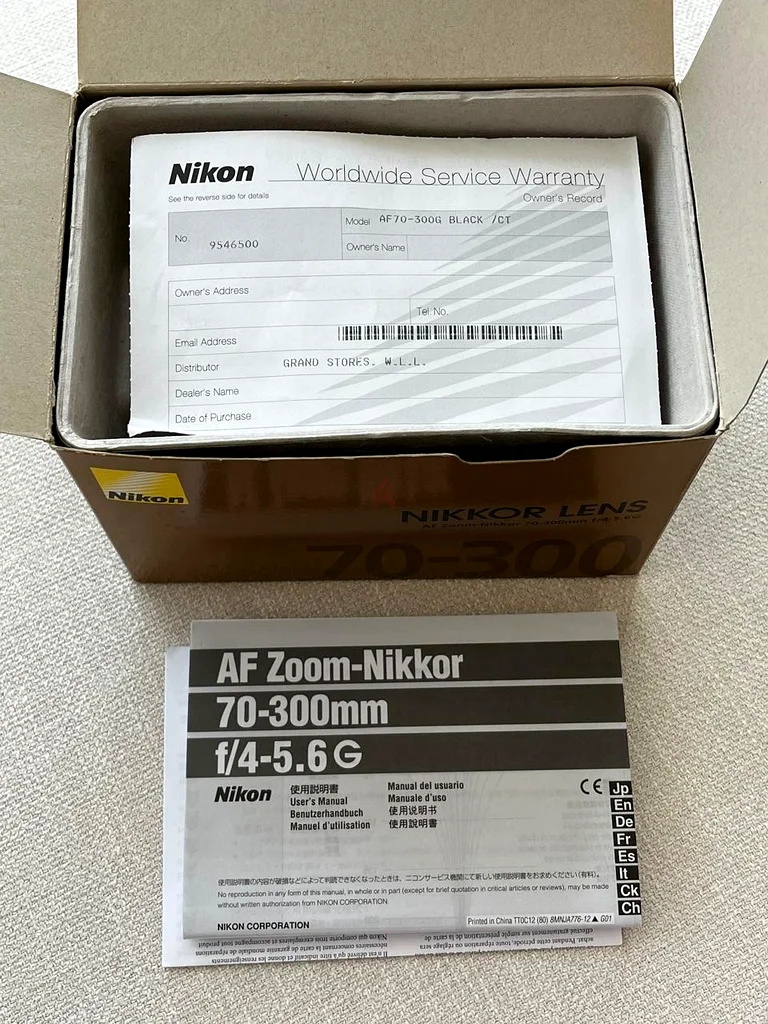 عدسة نيكون 70-300 مم f/4-5.6G - جديدة62931671925891113