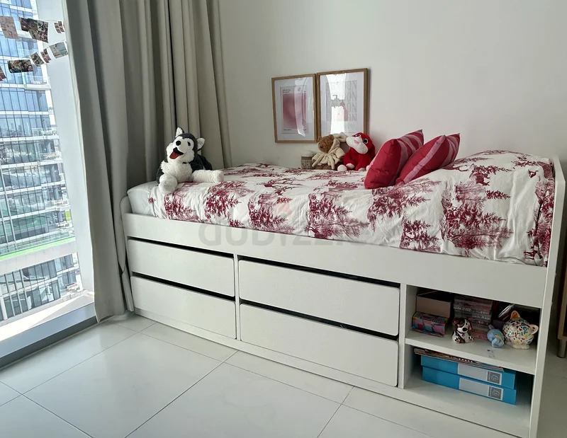Set of 1 Kids Bed with Storage and  bookshelves62863820545793111