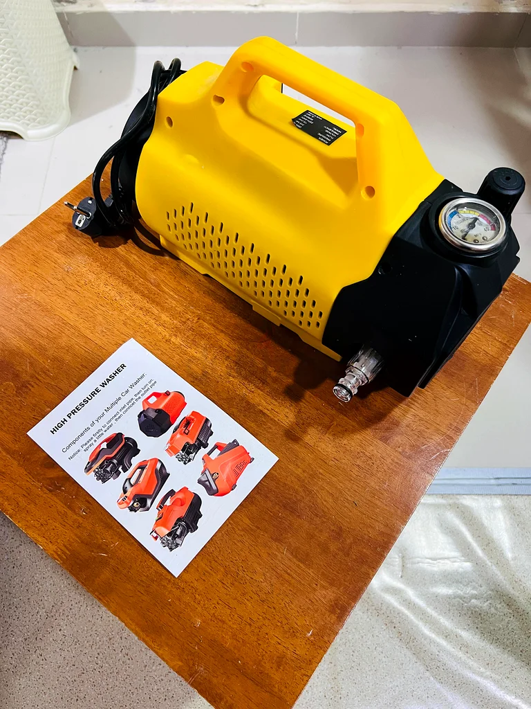 Car High Pressure Washer, 2800 Watts, 245 Bars, 12L/Min Flow Rate, 10 Meters Wired Hose63251899402114113