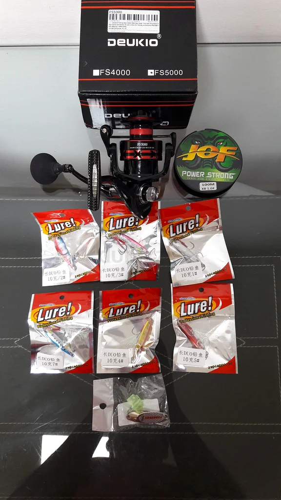 Ultimate Fishing Gear Bundle – Reel, Line, and Lures!63241123412353110