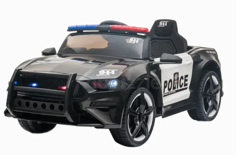 Police Ride on Car Electric Siren Lights Black628638184277791122
