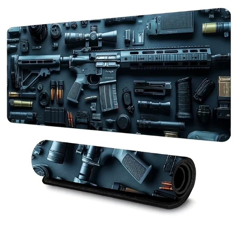 Tactical Firearm Design Gaming Mouse Pad Size: 70cm*30cm63256063676675111