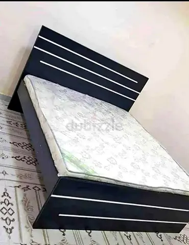 Queen size 160x200cm wooden bed with mattress for sale. Free Home Delivery. Same day delivery