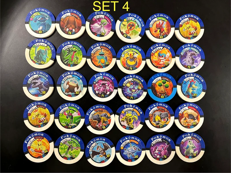 Rare Pokémon Collectible Battrio Japan Coins Set - 30pcs (Super Level) Dense plastic coins632645904357151128