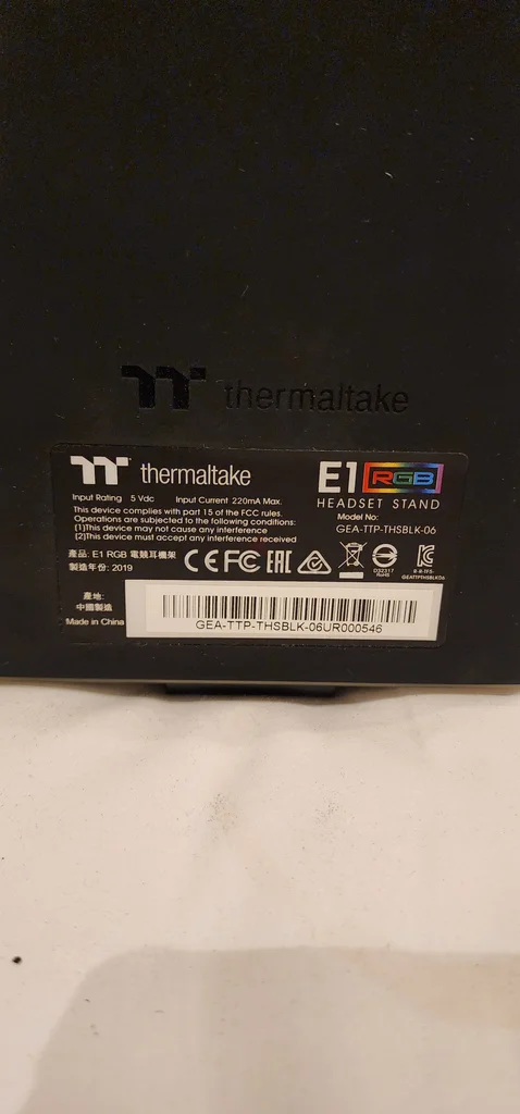 STAND FOR THERMALAKE E1 RGB HEADPHONE مع منفذ تمرير62933693440129112