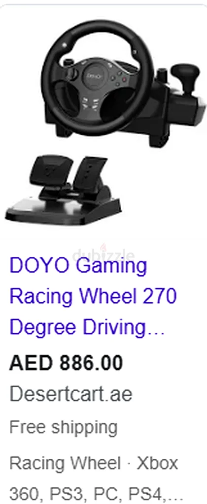 Rev Up Your Gaming with the DOYO R270 270° Racing Wheel!63201161316226111