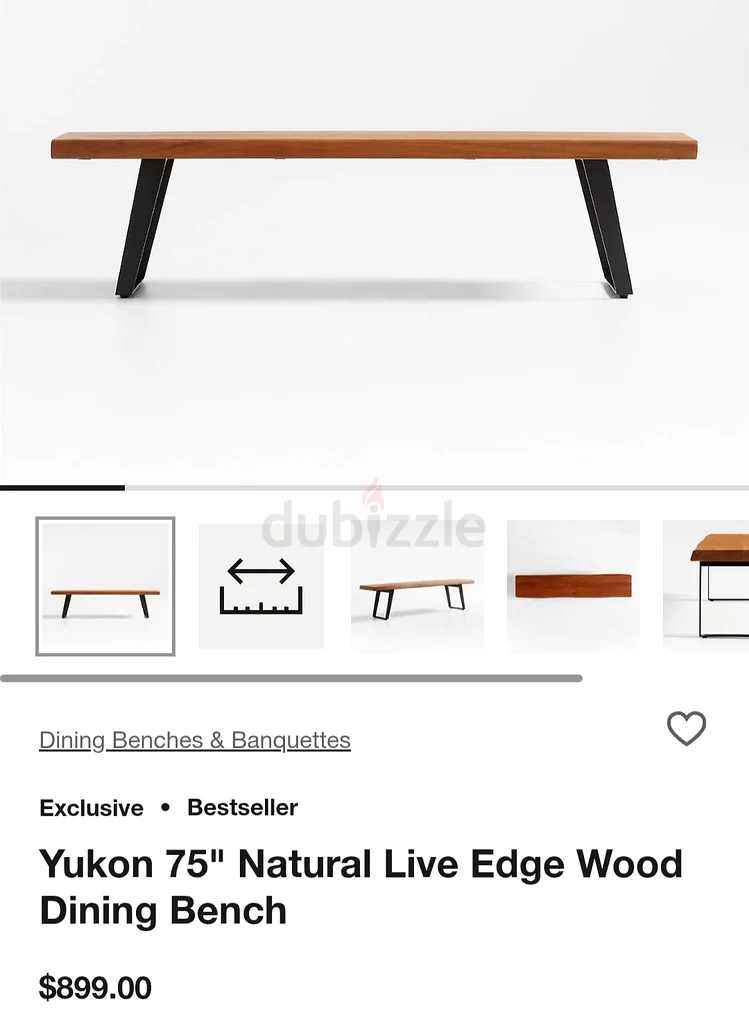 Crate and Barrel Dining Table With Two Benches62863820646401114