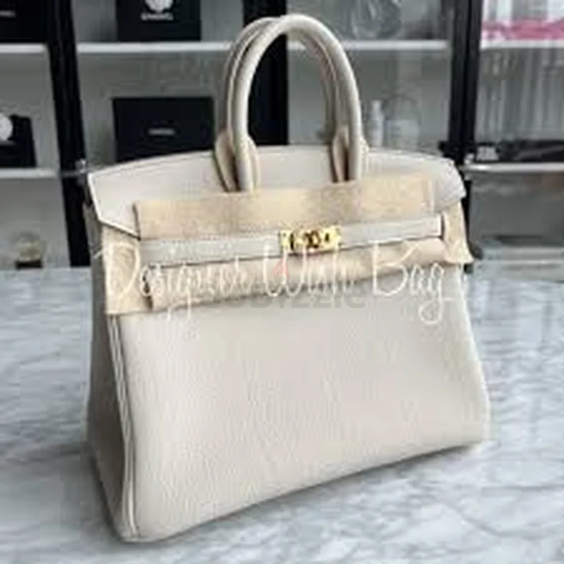 حقيبة هيرميس بيركين 25 سم مصنوعة يدويًا62931670021761111