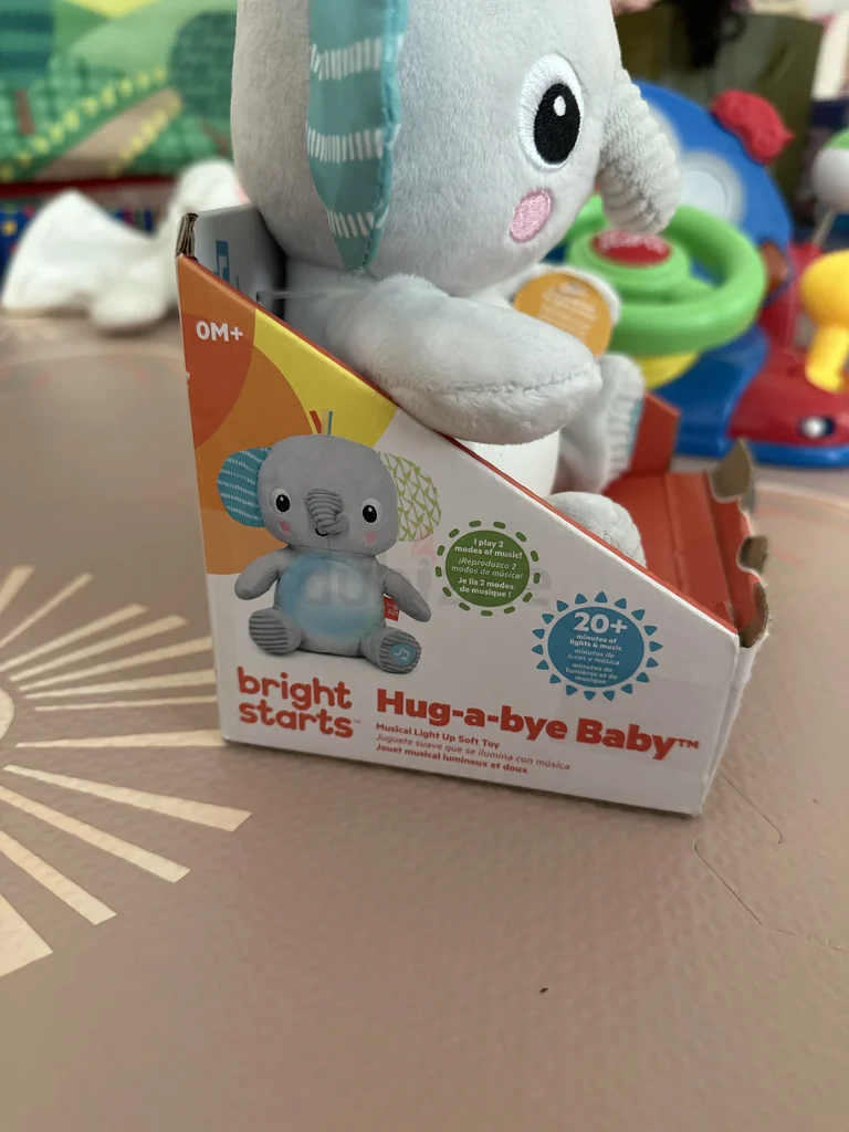 Bright starts hug a bye baby! Adorable Plush Elephant Toy for Babies!62930654641410111