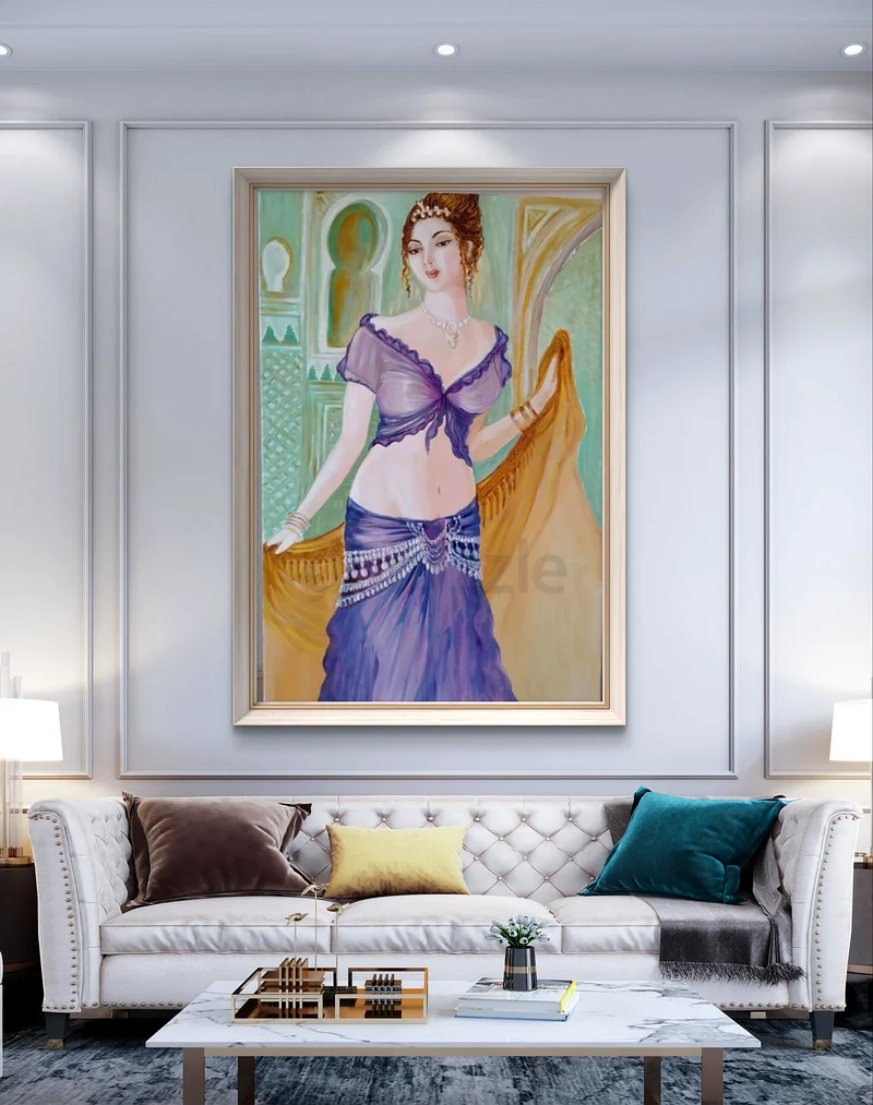 Belly Dancer..Beautiful oil Painting Artwork63264590476035114