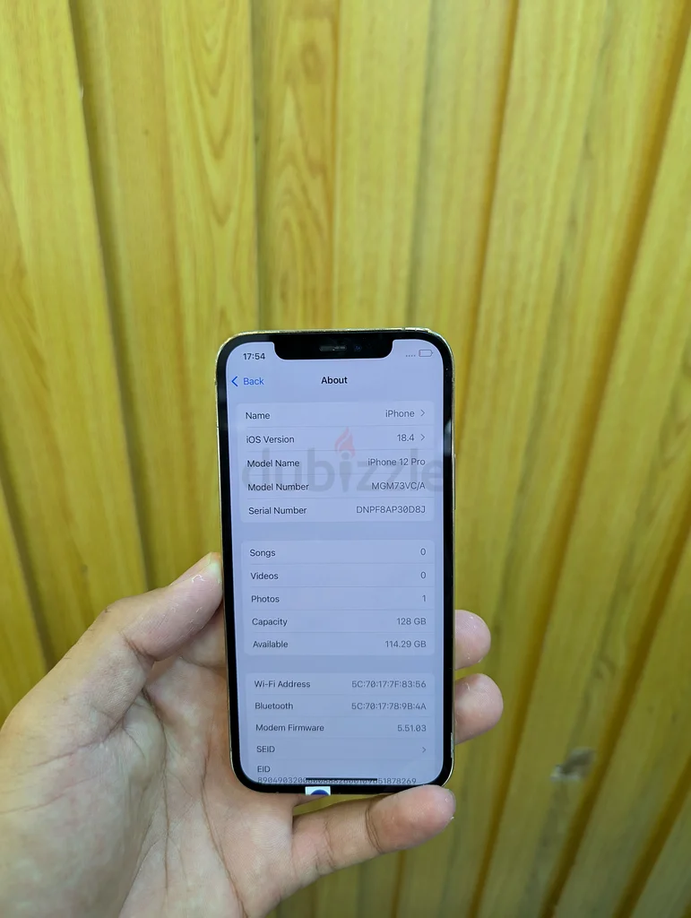 Iphone 12 Pro storage 128GB63265093760515114