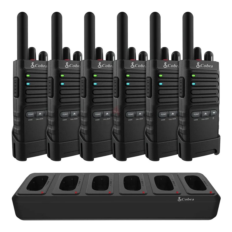 Cobra PX655 Pro Business 2W FRS Two-Way Radios (6-Pack)  Charging Dock, Business Walkie Talkies up63257102862595110