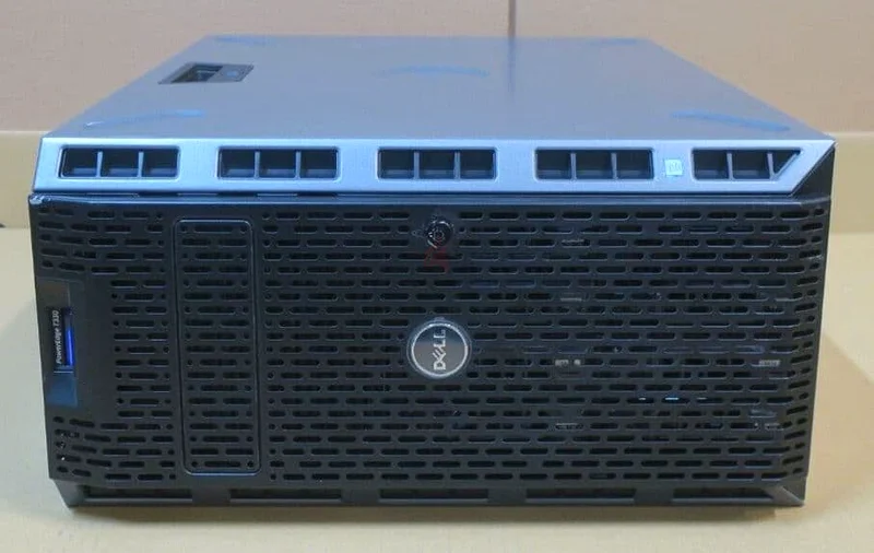 خادم برجي DELL POWER EDGE T330، ذاكرة عشوائية 16 جيجابايت DDR4، معالج إنتل زيون (E3-1240 V5) ثماني النواة، قرص صلب 3 تيرابايت SAS63266083337089111