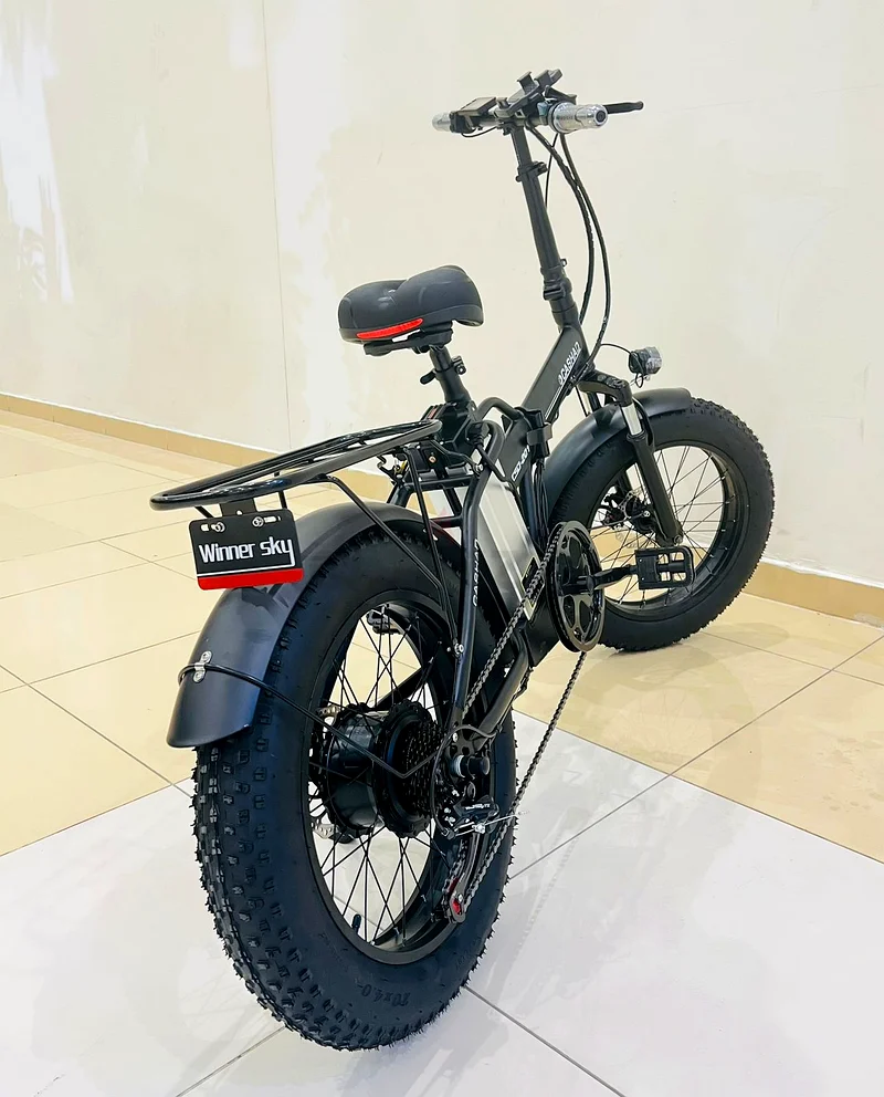 Unisex Adult, E-Bike Quark 20 Inches, Fat Electric Bicycle, Adult Foldable, Black63253481890562113