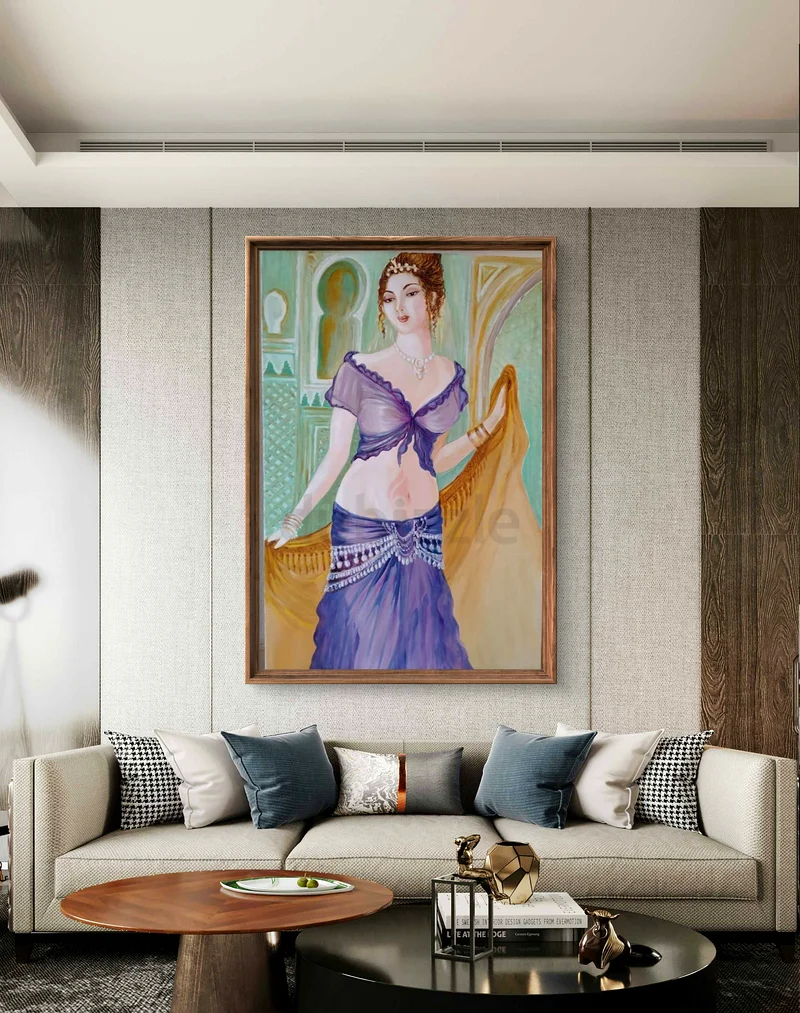 Belly Dancer..Beautiful oil Painting Artwork63264590476035111
