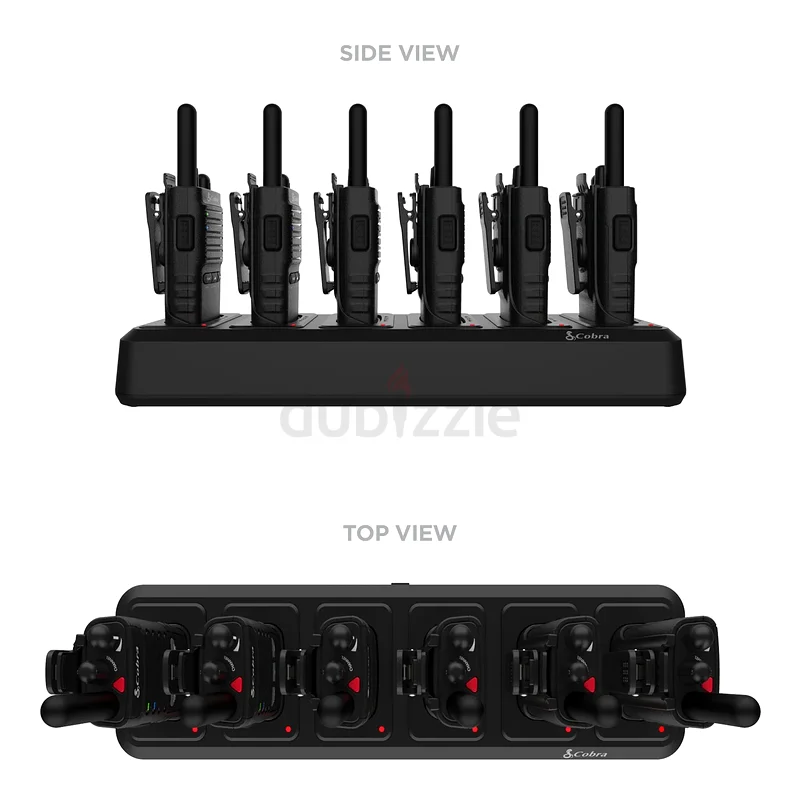 Cobra PX655 Pro Business 2W FRS Two-Way Radios (6-Pack)  Charging Dock, Business Walkie Talkies up63257102862595111