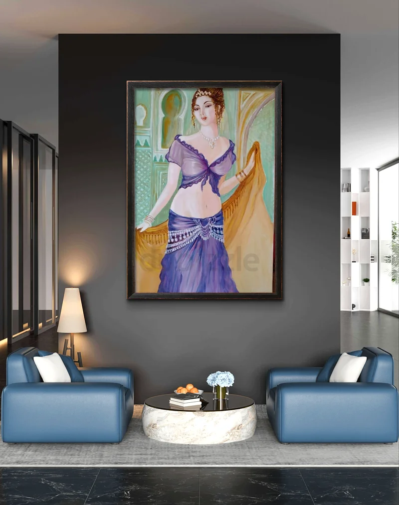 Belly Dancer..Beautiful oil Painting Artwork63264590476035112