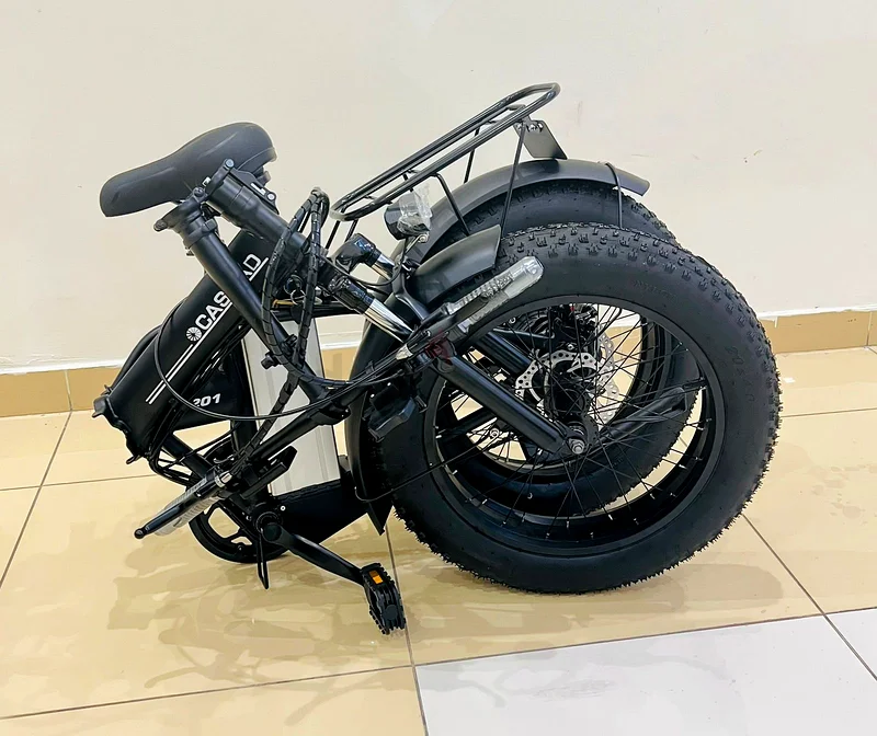 Unisex Adult, E-Bike Quark 20 Inches, Fat Electric Bicycle, Adult Foldable, Black63253481890562114