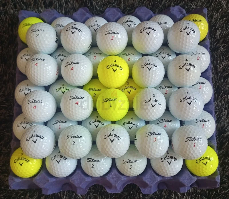 Titleist/Callaway كرات جولف بحالة GradeA متنوعة (عبوة من 50 كرة)62933695309186112