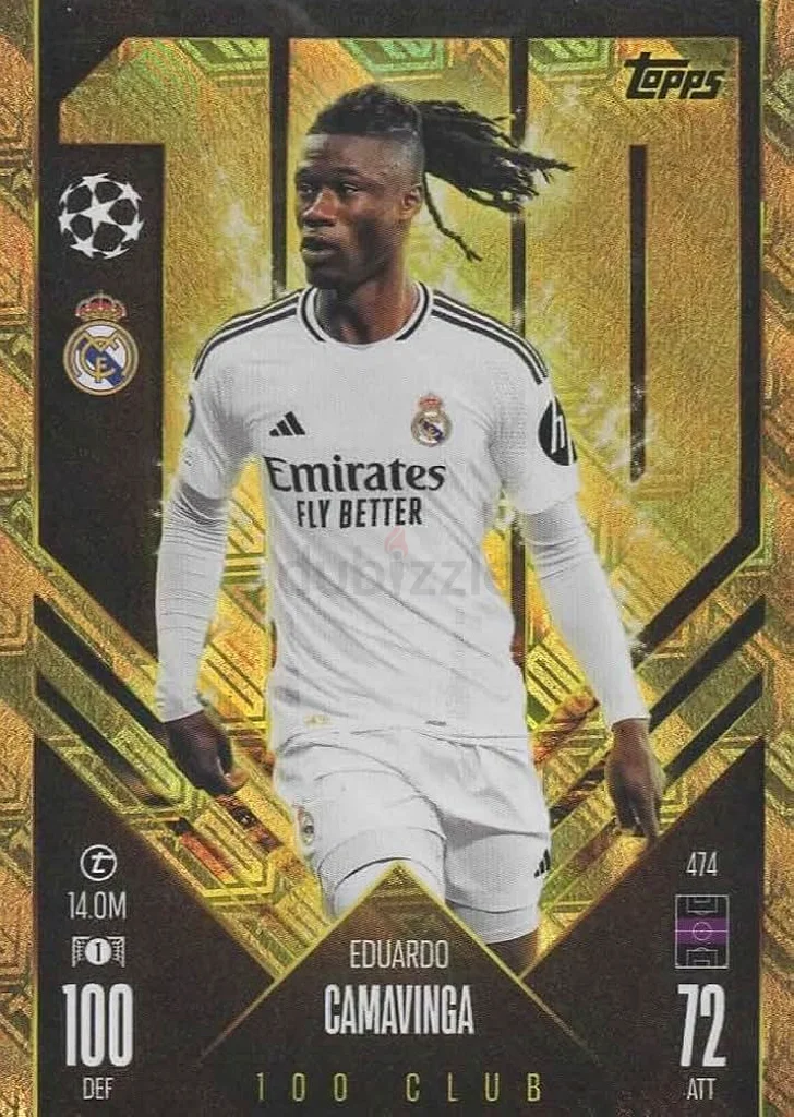 Camavinga 100 club card (TOPPS)632108783924491128