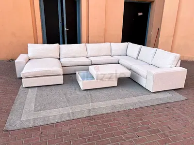 ikea kivik U shape sofa with footstool
