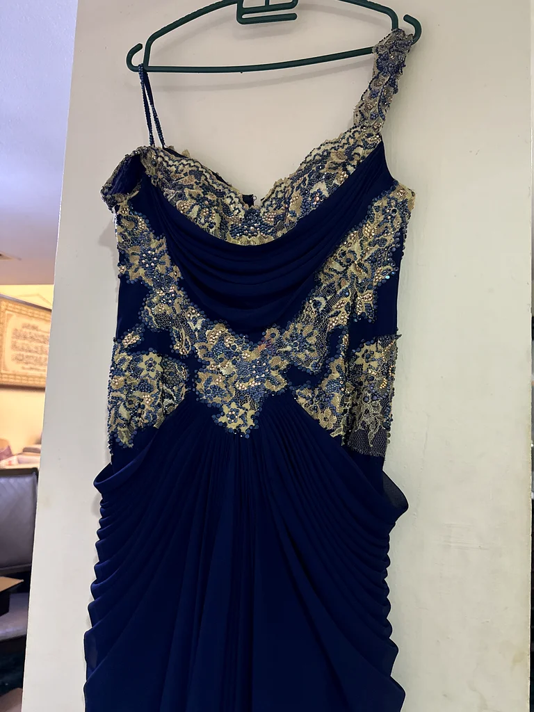 Elegant Navy Evening Dress - Perfect for Any Occasion!63238585936643111