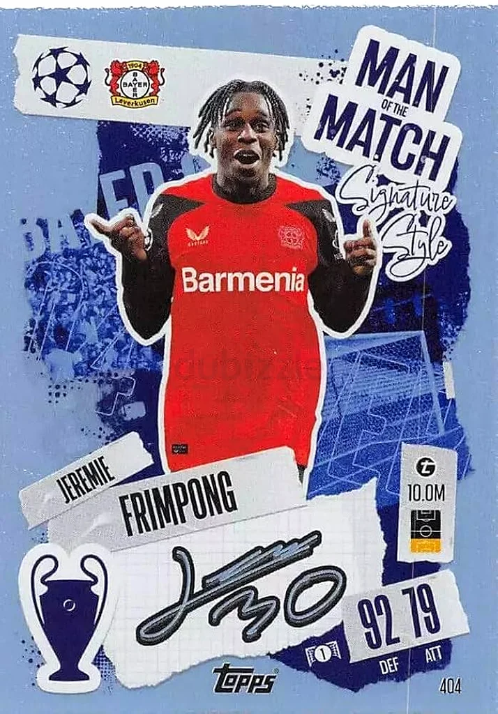 Frimpong Autographed card(TOPPS)632108783633931121