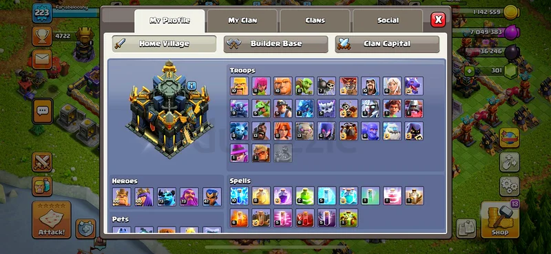 Crash of clan account63228834809857111