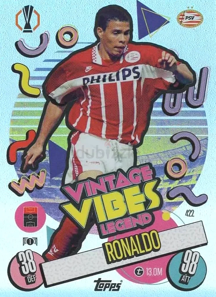Ronaldo (r9) vintage vibe legend card (TOPPS)632108783242261117
