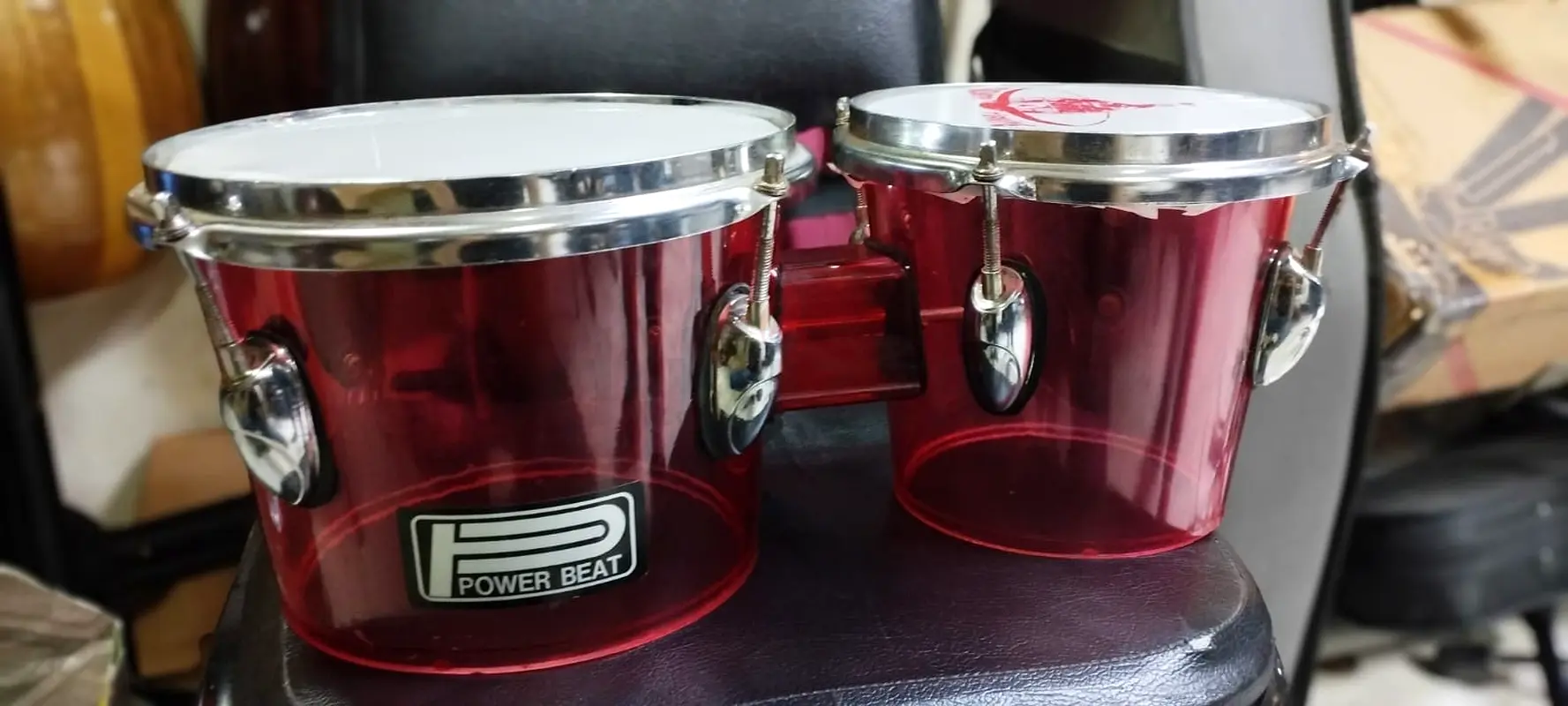 Power Beat Red Bongos - used