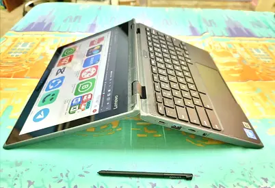 Lenovo 500e_2nd Generation TouchScreen + FLIP Chromebook_RAM 4 GB_ SSD 32 GB With Builtin PEN